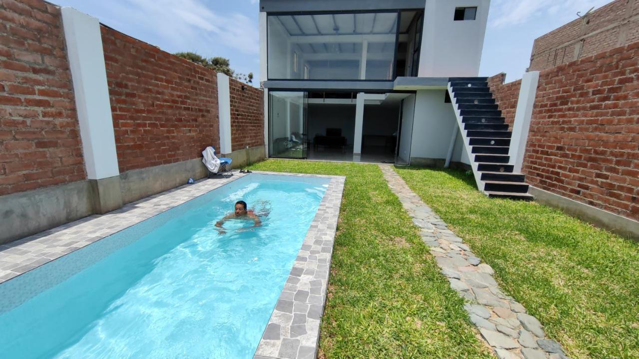 Casa De Playa Con Piscina Villa Ancon Exteriör bild