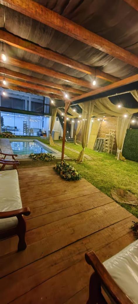 Casa De Playa Con Piscina Villa Ancon Exteriör bild