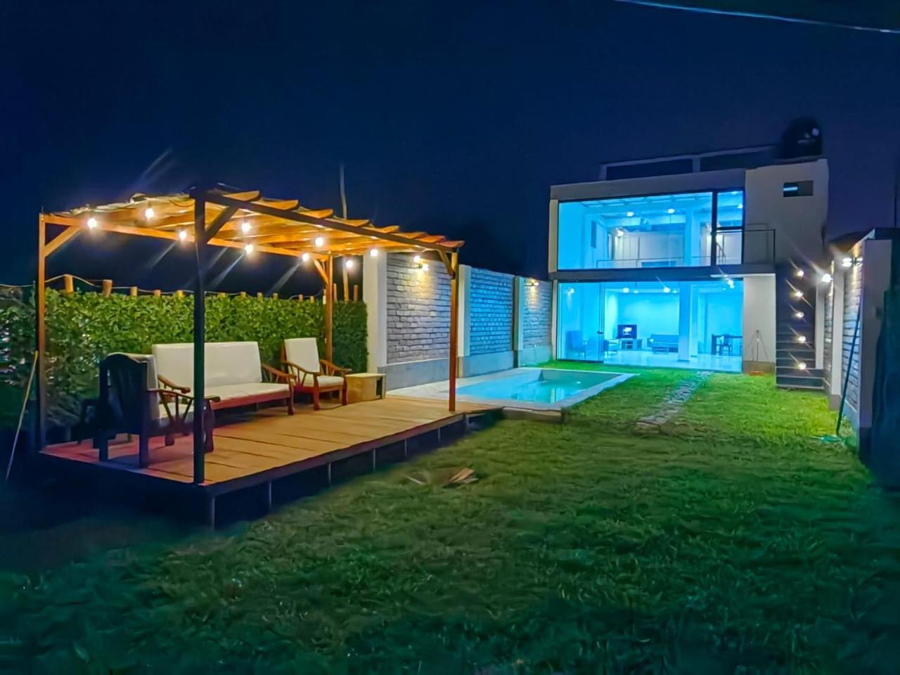 Casa De Playa Con Piscina Villa Ancon Exteriör bild