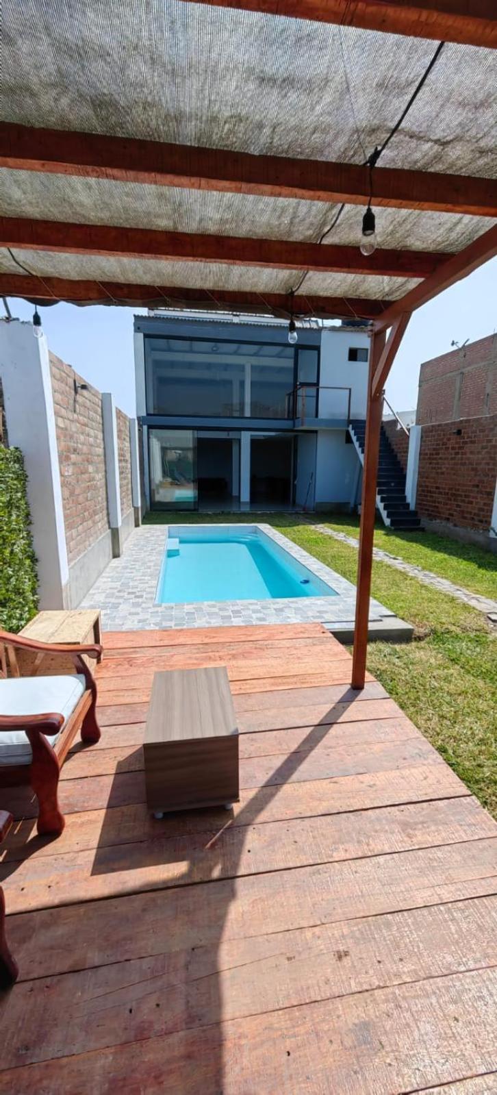 Casa De Playa Con Piscina Villa Ancon Exteriör bild
