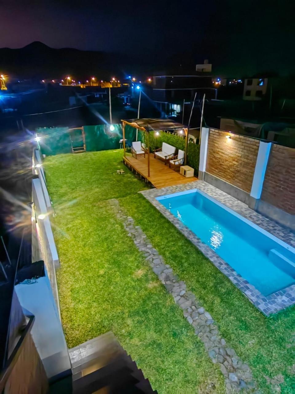 Casa De Playa Con Piscina Villa Ancon Exteriör bild